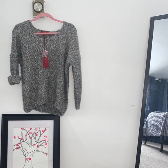 Fuzzy Chunky Knit Boucle Sweater | Jennifer Lopez | Gold Metallic Sweater |NWT | - Picture 4 of 15